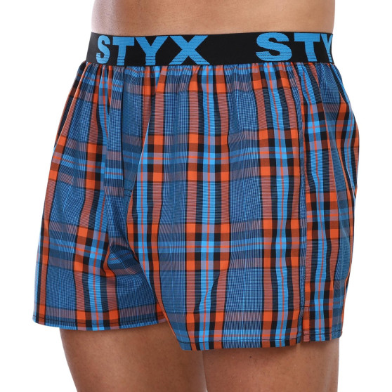 3PACK Boxershorts til mænd Styx sport elastik flerfarvet (3B100710)