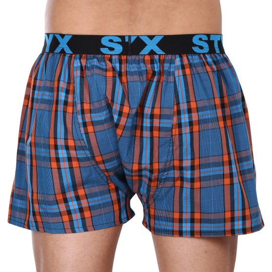 3PACK Boxershorts til mænd Styx sport elastik flerfarvet (3B100710)