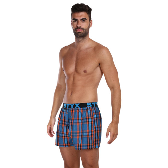 3PACK Boxershorts til mænd Styx sport elastik flerfarvet (3B100710)