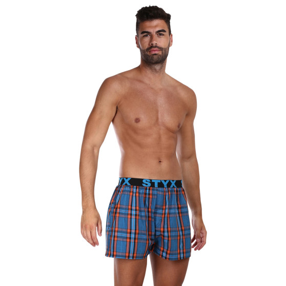 3PACK Boxershorts til mænd Styx sport elastik flerfarvet (3B100710)