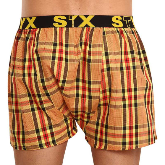 3PACK Boxershorts til mænd Styx sport elastik flerfarvet (3B092140)