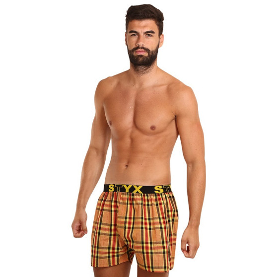 3PACK Boxershorts til mænd Styx sport elastik flerfarvet (3B092140)