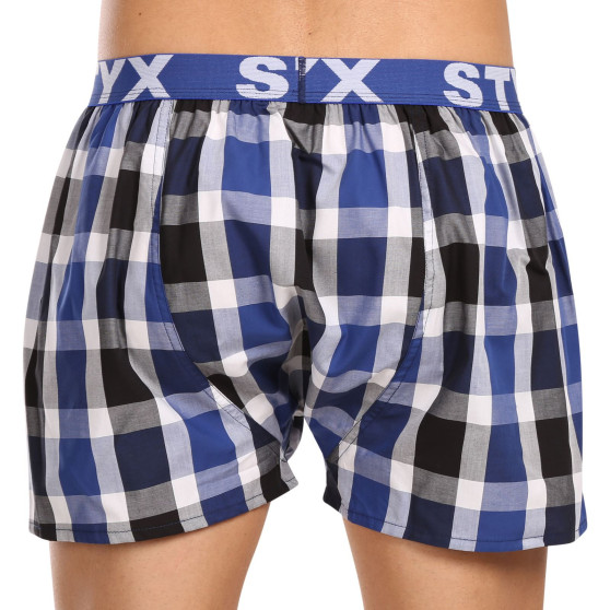 3PACK Boxershorts til mænd Styx sport elastik flerfarvet (3B100619)