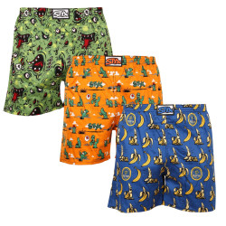 3PACK Soveshorts til mænd Styx flerfarvet (3DTP13191)