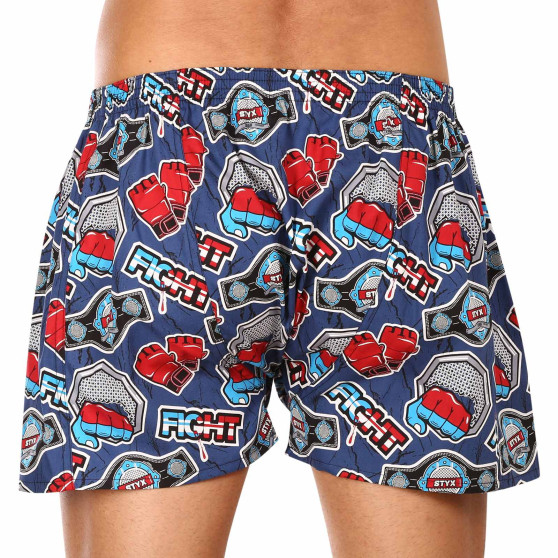 3PACK Boxershorts til mænd Styx art klassisk gummi flerfarvet (3A15693)