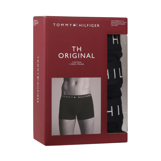 3PACK Boxershorts til mænd Tommy Hilfiger blå (UM0UM03180 0SY)