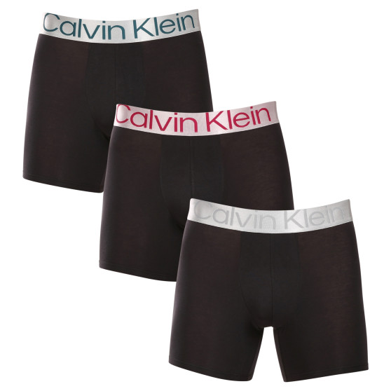 3PACK Boxershorts til mænd Calvin Klein sort (NB3131A-NC4)