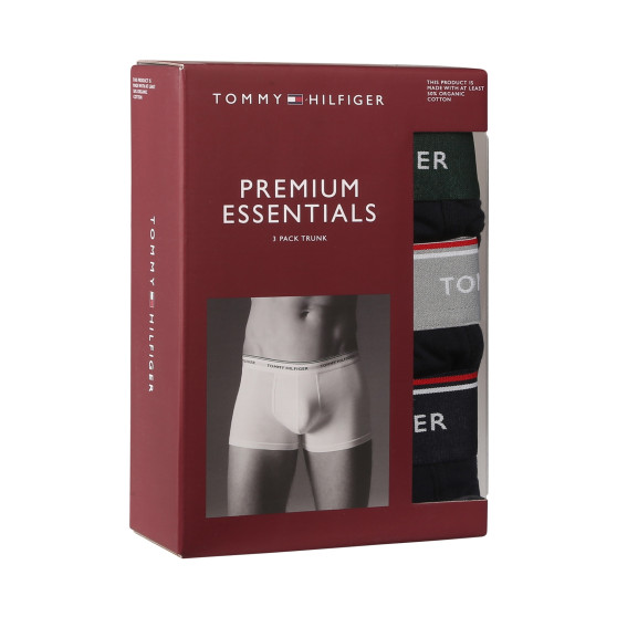 3PACK Boxershorts til mænd Tommy Hilfiger mørkeblå (UM0UM01642 0XW)