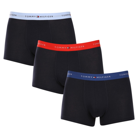 3PACK Boxershorts til mænd Tommy Hilfiger mørkeblå (UM0UM02763 0XZ)