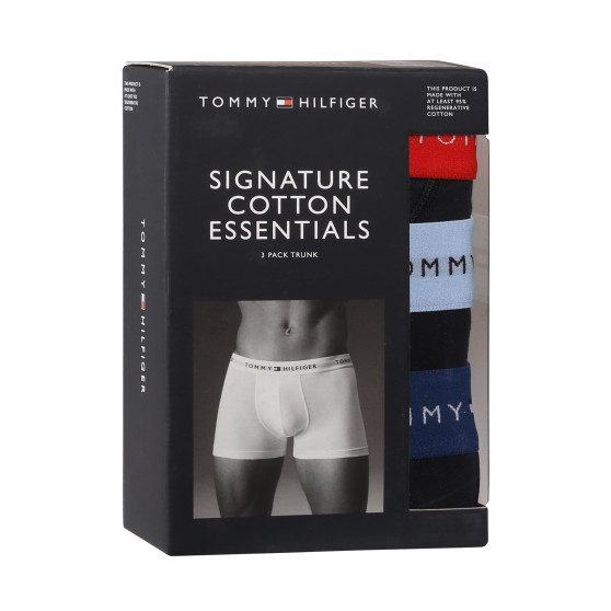 3PACK Boxershorts til mænd Tommy Hilfiger mørkeblå (UM0UM02763 0XZ)