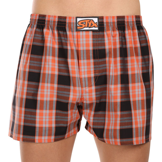 3PACK Boxershorts til mænd Styx classic elastic flerfarvet (3A102426)