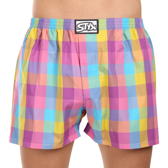 3PACK Boxershorts til mænd Styx classic elastic flerfarvet (3A102729)