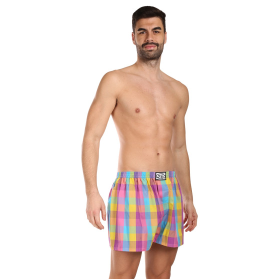 3PACK Boxershorts til mænd Styx classic elastic flerfarvet (3A102729)