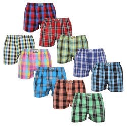 10PACK Boxershorts til mænd Styx classic elastic flerfarvet (10A102130)