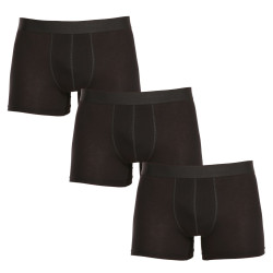 3PACK Boxershorts til mænd Nedeto overstørrelse sort (3NBX001)