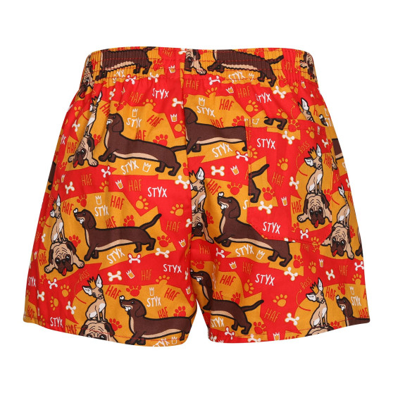 Børneshorts Styx art klassisk gummi dogs (J1554)