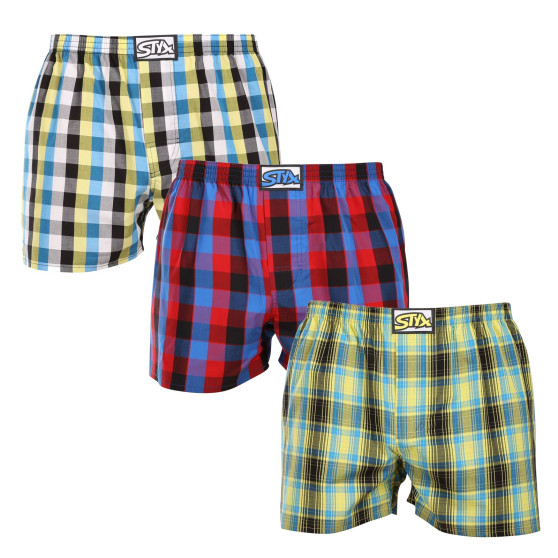 3PACK Boxershorts til mænd Styx classic elastic flerfarvet (3A102127)