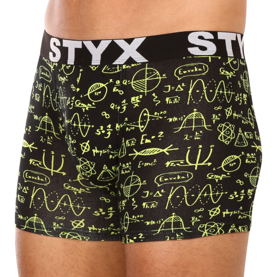 3PACK Boxershorts til mænd Styx lang kunst sport gummi flerfarvet (3U13724)