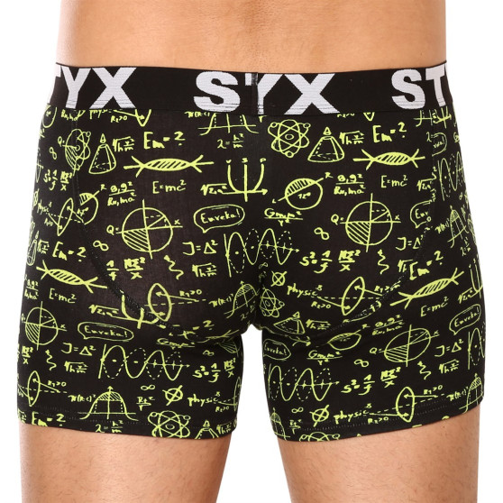 3PACK Boxershorts til mænd Styx lang kunst sport gummi flerfarvet (3U13724)