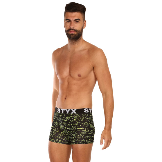 3PACK Boxershorts til mænd Styx lang kunst sport gummi flerfarvet (3U13724)