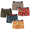 5PACK Boxershorts til mænd Styx lang kunst sport gummi flerfarvet (5U1267924)