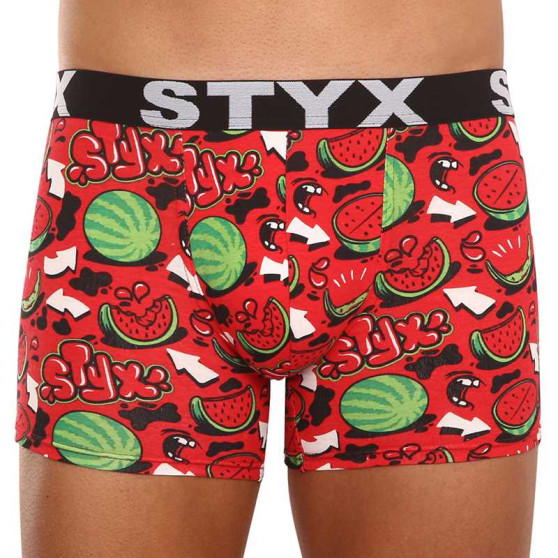 5PACK Boxershorts til mænd Styx lang kunst sport gummi flerfarvet (5U1267924)