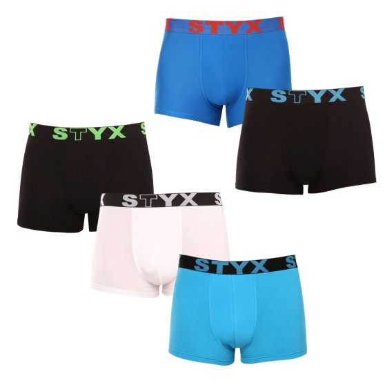 5PACK Boxershorts til mænd Styx sportselastik flerfarvet (5G0912179)