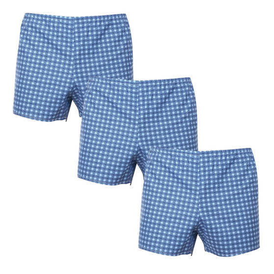 3PACK Boxershorts til mænd Foltýn blå tern (3xK54)