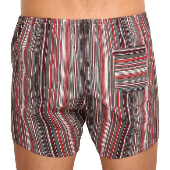 3PACK Boxershorts til mænd Foltýn røde striber (3xK52)