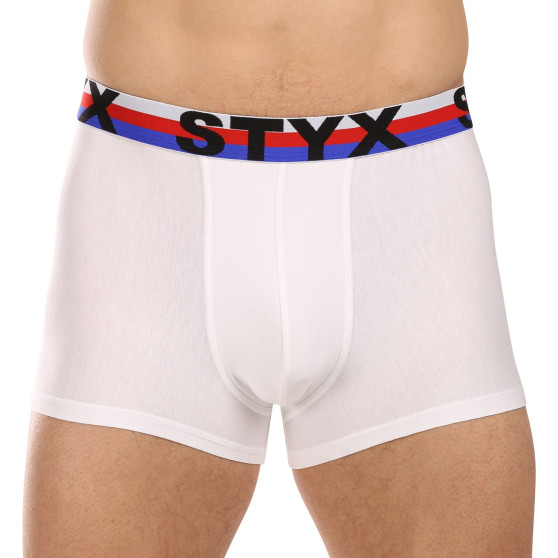 3PACK Boxershorts til mænd Styx sport gummi hvid tricolour (3G2061)