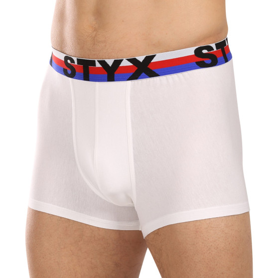 3PACK Boxershorts til mænd Styx sport gummi hvid tricolour (3G2061)