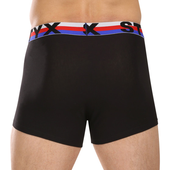 3PACK Boxershorts til mænd Styx sportselastik flerfarvet tricolour (3G19001)