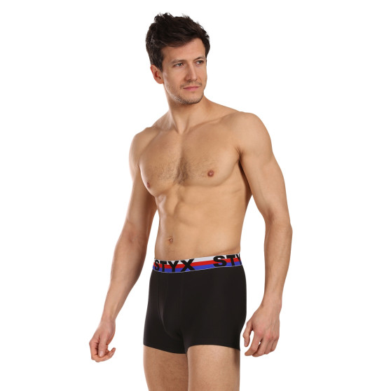 3PACK Boxershorts til mænd Styx sportselastik flerfarvet tricolour (3G19001)