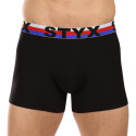 Boxershorts til mænd Styx lang sport gummi sort tricolour (U1960)