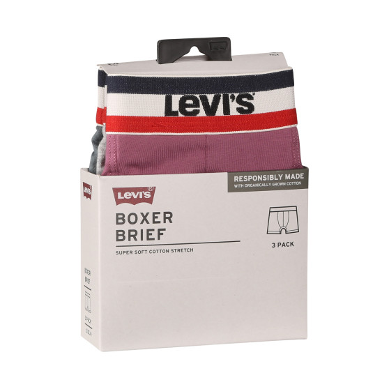 3PACK Boxershorts til mænd Levis flerfarvet (100002870 011)