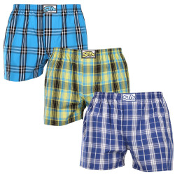 3PACK Boxershorts til mænd Styx classic elastic flerfarvet (3A102130)