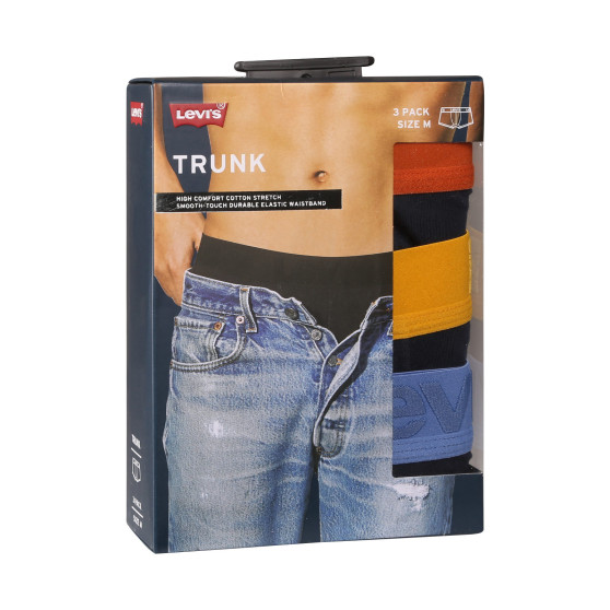 3PACK Boxershorts til mænd Levis flerfarvet (905042001 024)