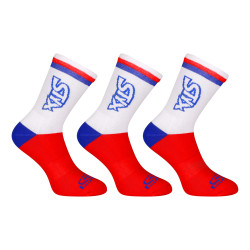 3PACK sokker Styx høj rød tricolour (3HV10444)