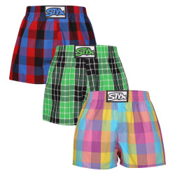 3PACK Børneshorts Styx klassisk elastik flerfarvet (3J102729)