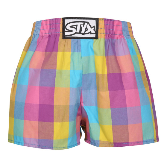 3PACK Børneshorts Styx klassisk elastik flerfarvet (3J102729)