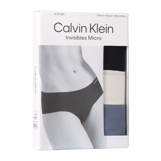 3PACK Dametrusser Calvin Klein sømløs flerfarvet (QD3559E-NP0)