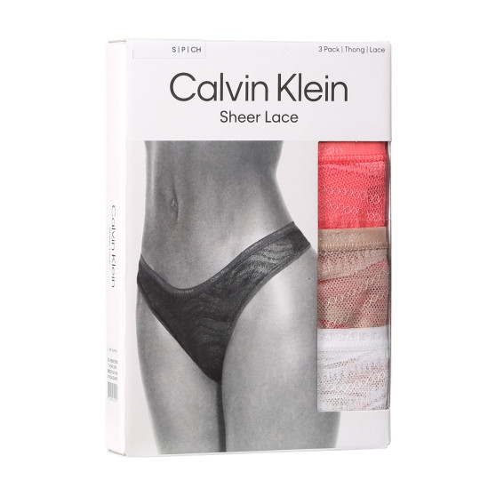 3PACK G-streng til kvinder Calvin Klein flerfarvet (QD5216E-NOX)