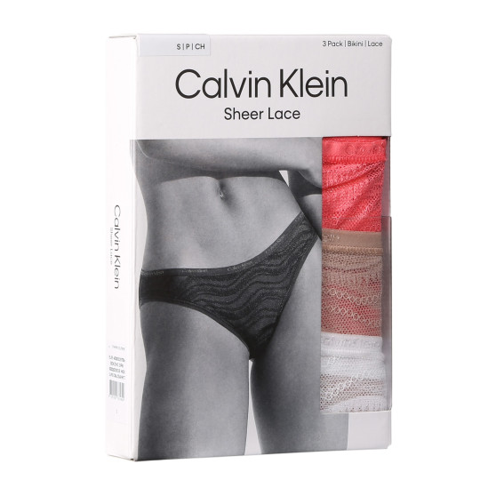 3PACK Dametrusser Calvin Klein flerfarvet (QD5203E-NOX)