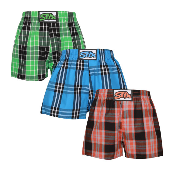 3PACK Børneshorts Styx klassisk elastik flerfarvet (3J102630)