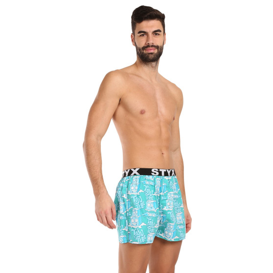 3PACK Boxershorts til mænd Styx art sports gummi flerfarvet (3B16347)