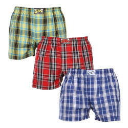 3PACK Boxershorts til mænd Styx classic elastic flerfarvet (3A102124)