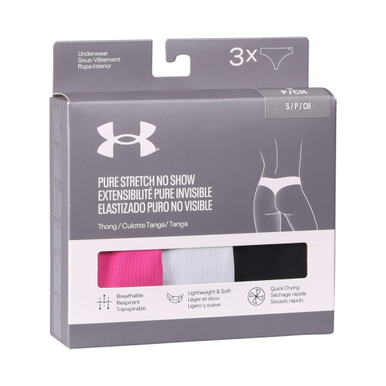 3PACK G-streng til kvinder Under Armour flerfarvet (1383893 686)