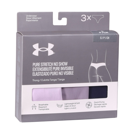 3PACK G-streng til kvinder Under Armour flerfarvet (1383893 543)