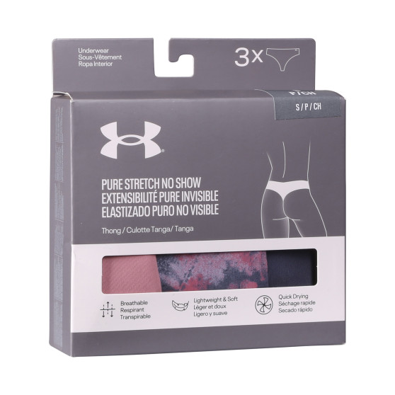 3PACK G-streng til kvinder Under Armour flerfarvet (1383894 014)