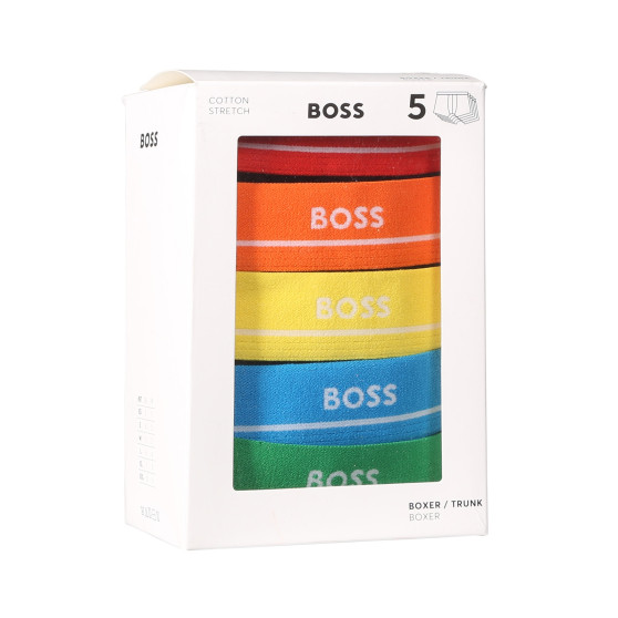 5PACK Boxershorts til mænd BOSS sort (50489616 999)